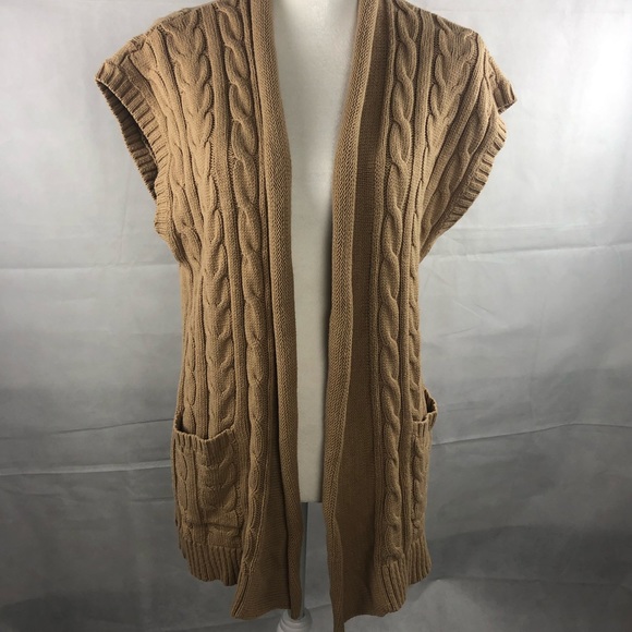 Chaps Sweaters - CHAPS Cable knit Cardigan L